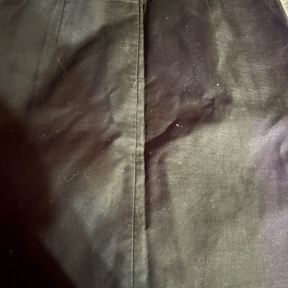 LOFT Black Pencil Skirt with Front Seam Detail - Picture 3 of 4
